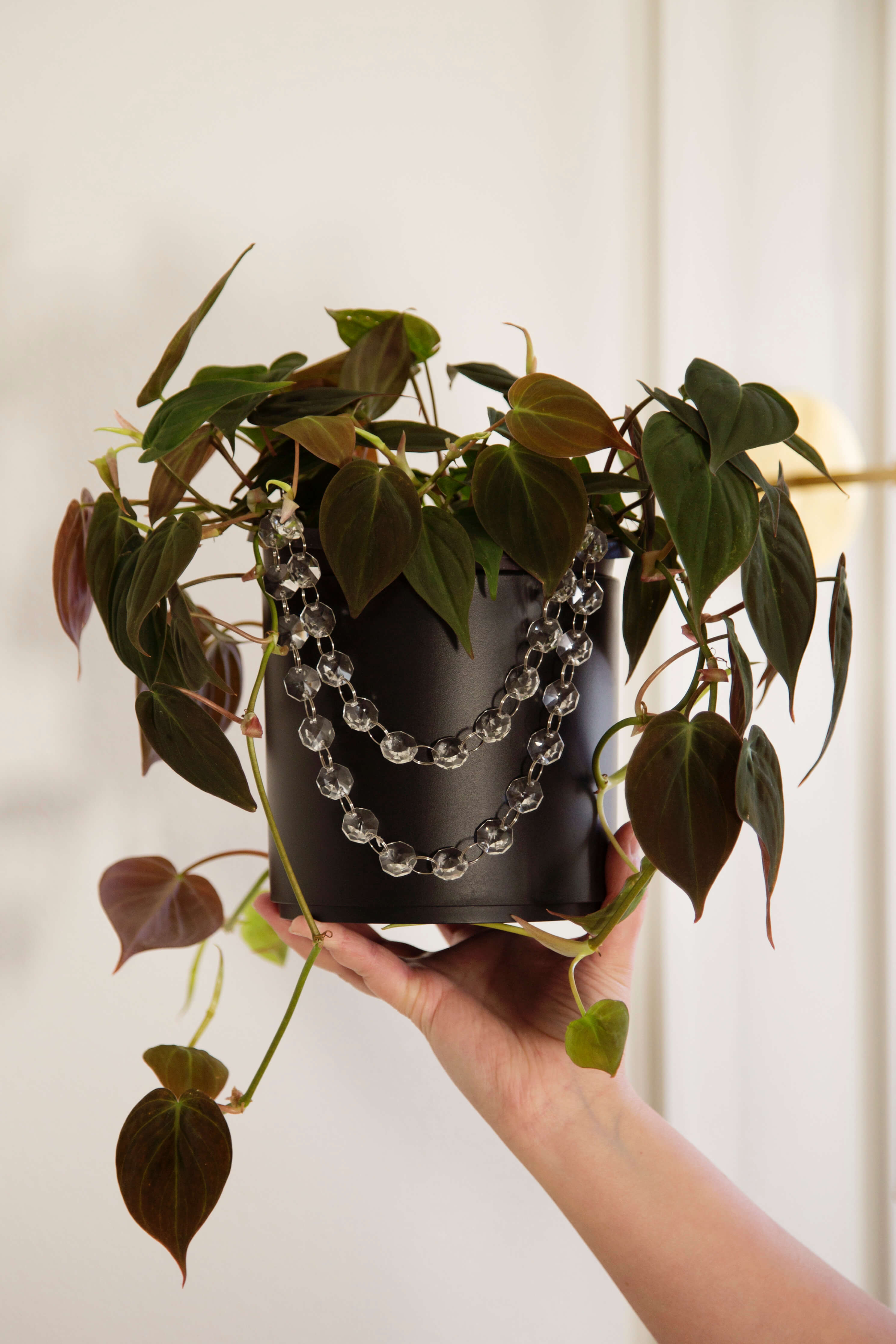 plant pot necklace Silver Suncatcher Planter Jewelry